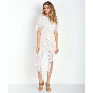 For Love And Lemons White Lace Maxi Dress